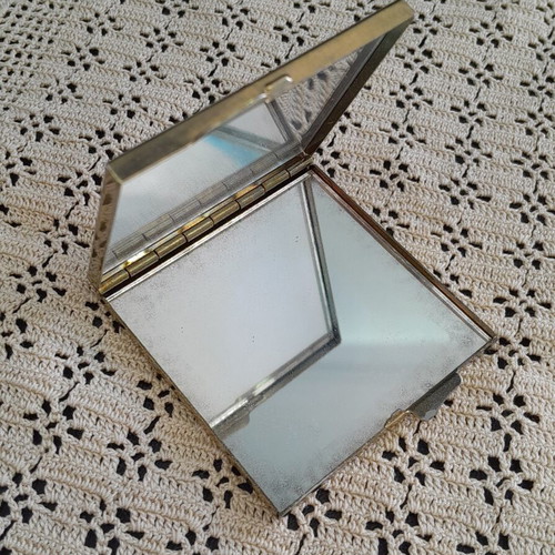 Double Japan Bag Mirror used, bronze