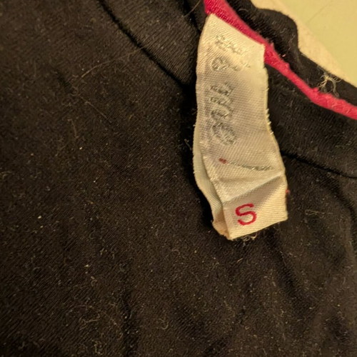 Black long-sleeve shirt used, size S