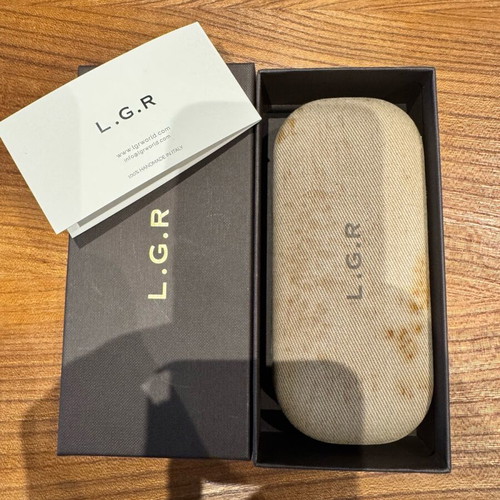 L.g.r Togo sunglasses like new, nickel with tortoise shell and mirror lens