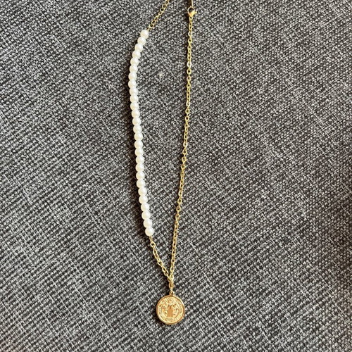 Konstantinato necklace new with pearls and steel