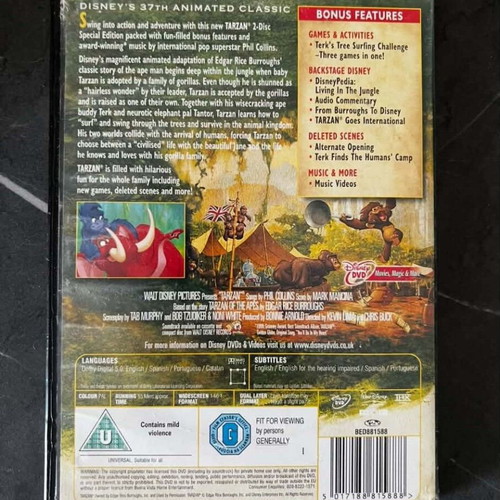 Tarzan 2 Disc Special Edition DVD like new, English only