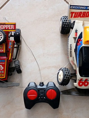 Remote control cars used, pack of two with controller