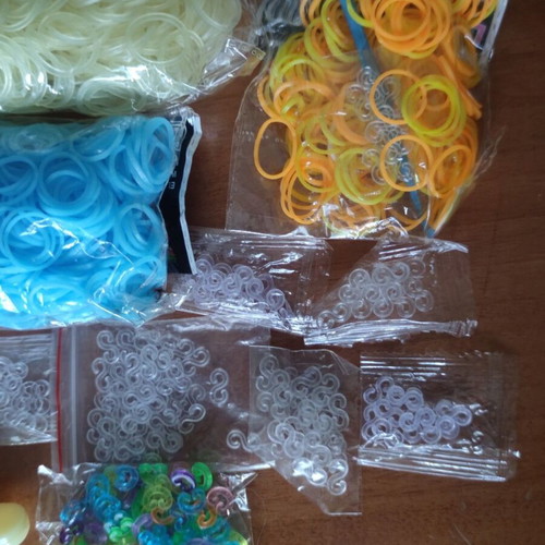Loom Bands Set with Tools and Glow-in-the-Dark Rubber Bands