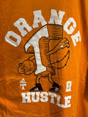 T-shirt Adidas Tennessee Hustle XL καινούργιο, πορτοκαλί