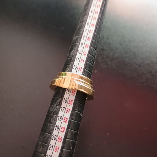 Gold rings new, 5 sizes 53, 54, 55, 57, 60, set of 10 pieces