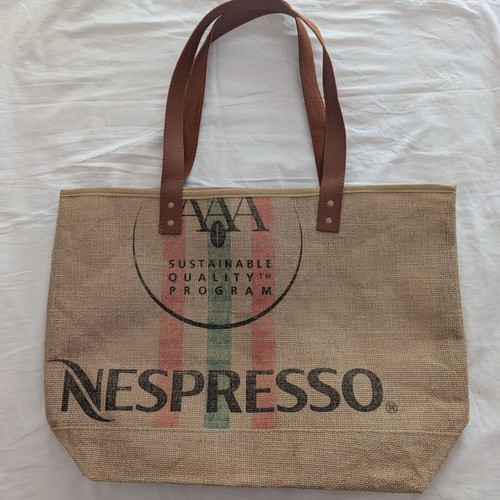 Nespresso Jute Tote Bag new, sustainable quality