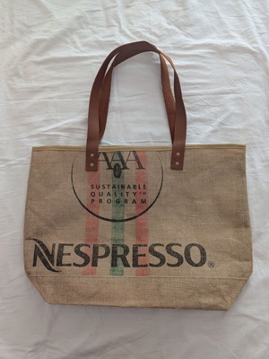 Nespresso Jute Tote Bag new, sustainable quality