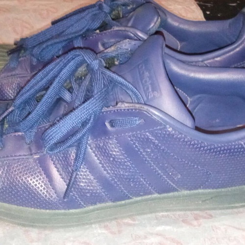 Adidas Superstar athletic shoes like new, size 40, blue unisex