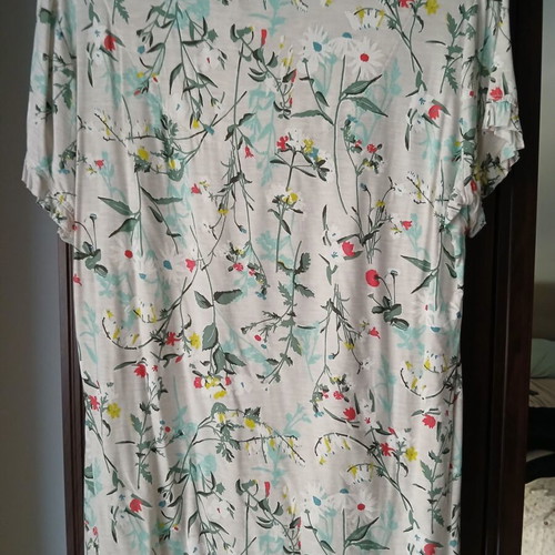 Marks & Spencer pajama top new, colorful, size 14, short sleeve