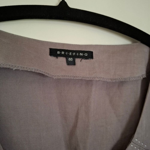 Linen midi dress used, grey-purple, size Medium