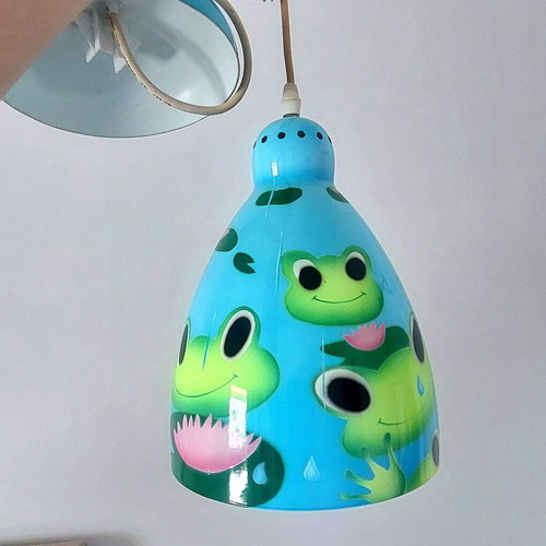 Pylones vintage ceiling light with frogs and water lilies
