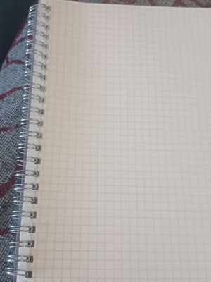 Notebook with small squares A5, 160 pages