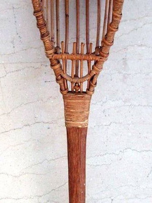 Traditional woven bamboo fruit picker new