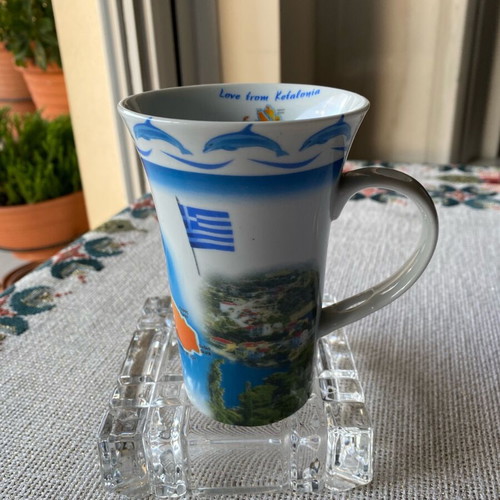 Vintage mug from beautiful Kefalonia in like-new condition