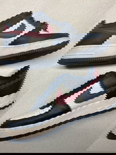 Nike air Force 1 Low ‘07 Black White Dark Team Red