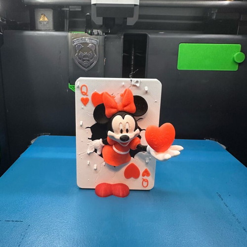 Collectible Disney decorative with Mickey and Minie 3D new