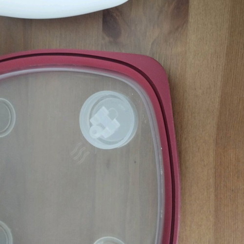 IKEA 365+ square bowl 14.5×14.5×12 cm used with lid