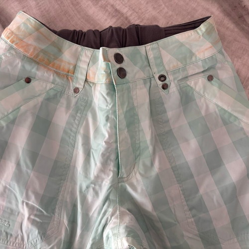 Burton women's snowboard pants used, size Medium, discoloration