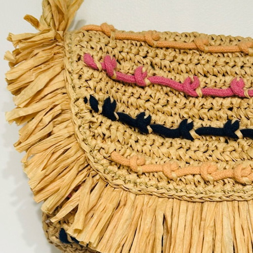 Straw bag new, beige