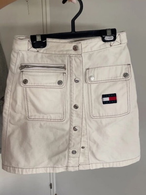 Tommy Hilfiger φούστα denim άσπρη σαν καινούργιο, μέγεθος XS
