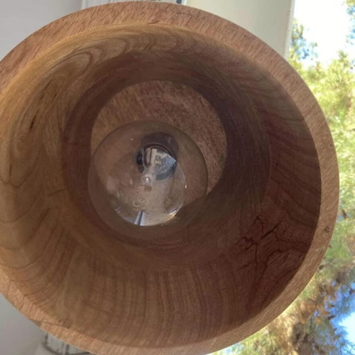 Vintage wooden ceiling light like new