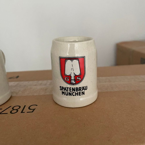 German ceramic beer mugs collection München miniatures set of 3 new