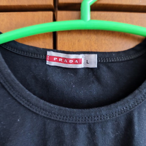 Prada men's t-shirt new, size L, black