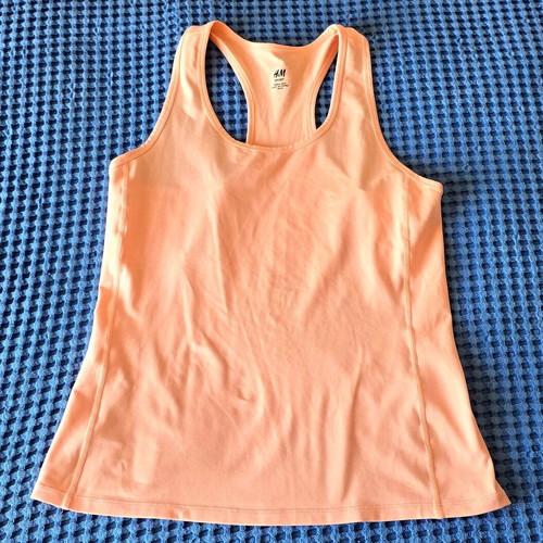 H&M sports tank top, peach color, size M