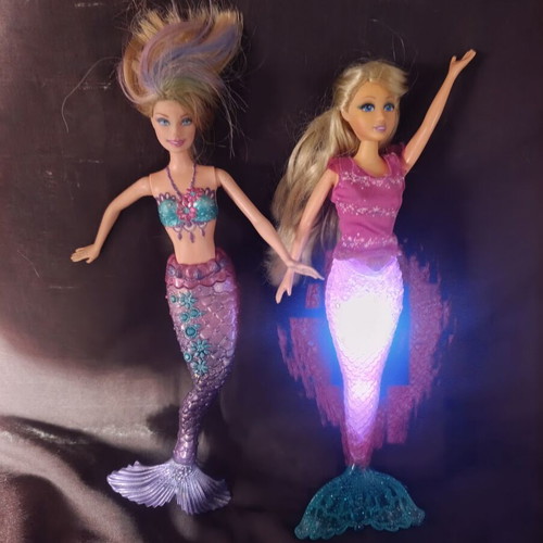 Barbie Merliah Mermaid Tale 2 2011 used with light-up mermaid gift