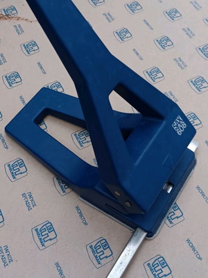 SAX 608 hole punch used, blue color, 2 holes for 63 sheets