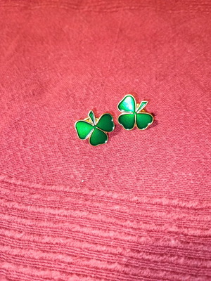 Παναθηναϊκός καρφίτσες τριφύλλι καινούργιες, σετ 2