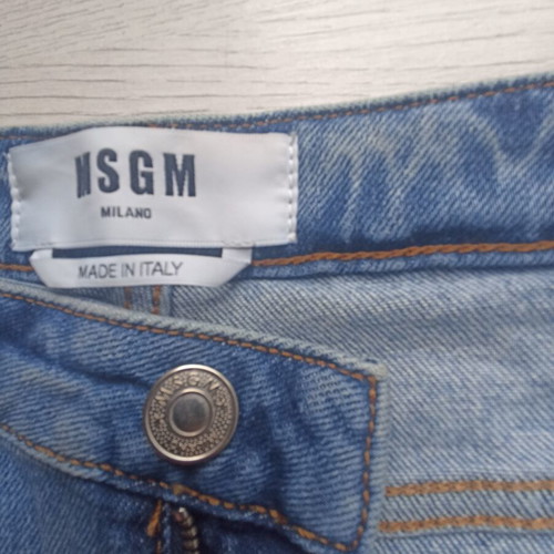 MSGM women's denim shorts like new, size S, blue