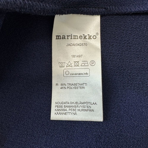 Marimekko Jada shirt size 44, blue and black