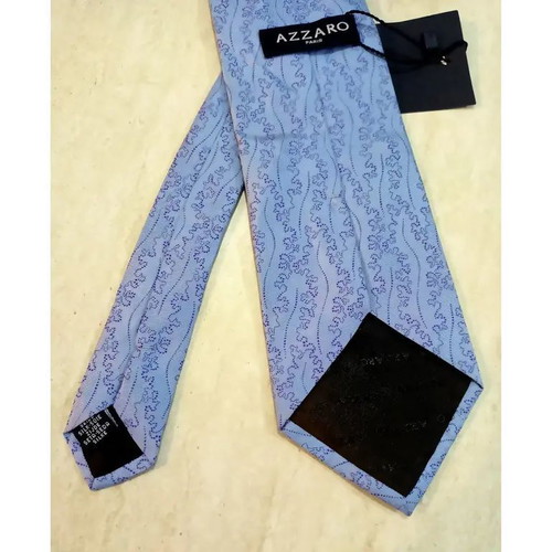 Azzaro Silk Tie Light Blue New