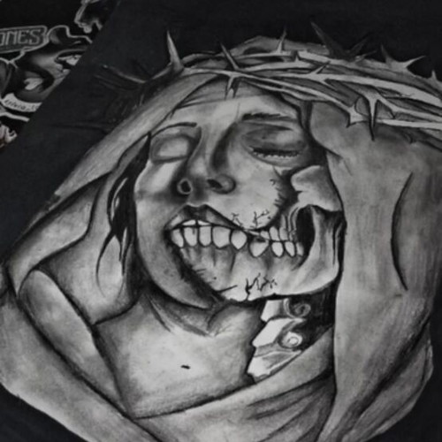 Artwork on A3 Paper with Ink, Pencil, and Varnish New