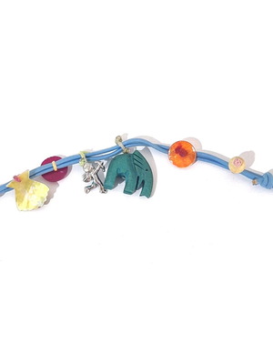 Boho style bracelet used with colorful charms