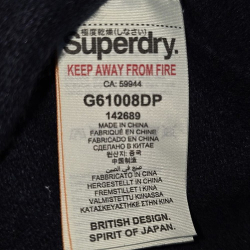 Superdry knit sweater S used with bold red heart logo