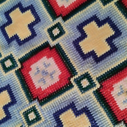 Embroidered pillowcase hand-made like new, 60x50 cm