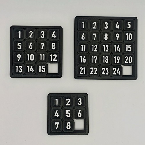 Number puzzle set new, 3d printed from esun pla+ material