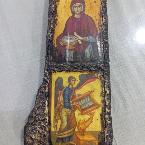 Byzantine Icon Composition 41x10 cm, new, hand-finished wood