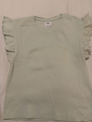 Zara T-shirt like new, size 140 cm, light green