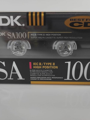TDK SA-100 IEC II/Type II High Bias κασέτα καινούργια σφραγισμένη 1990