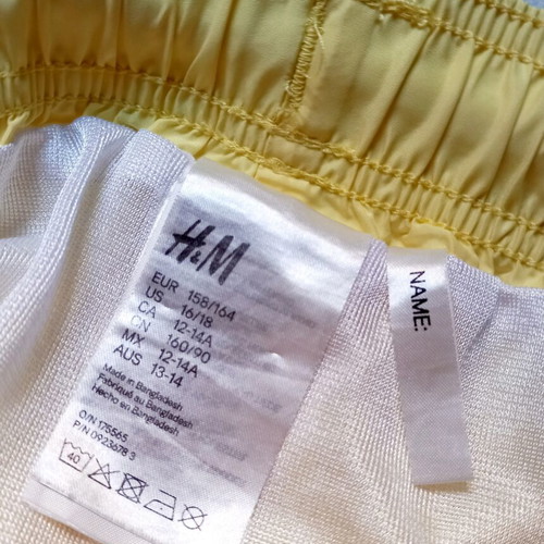H&M Boys' Swimwear Like New, Yellow, Ages 12-14