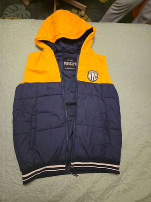 Alouette sleeveless kids vest like new, size 164, blue and yellow