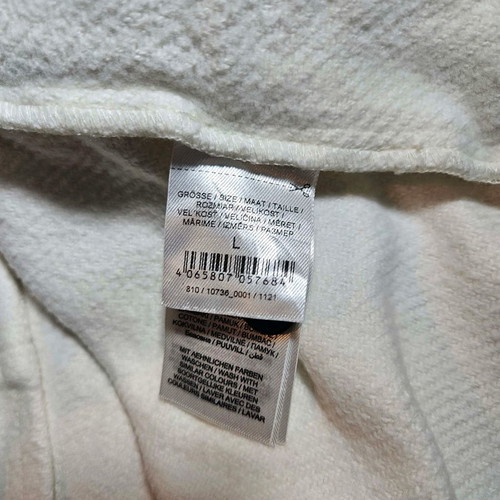 Review men's white shirt jacket size L like new
