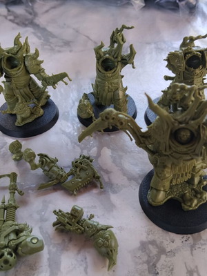 Death Guard Poxwalkers Warhammer primed, used set