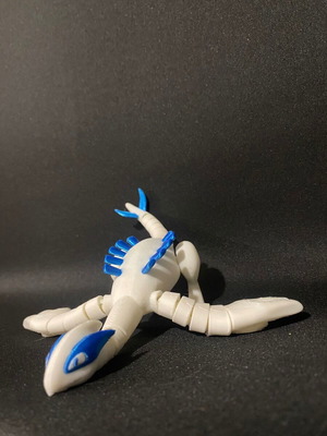 3D Lugia printed toy new with articulated body