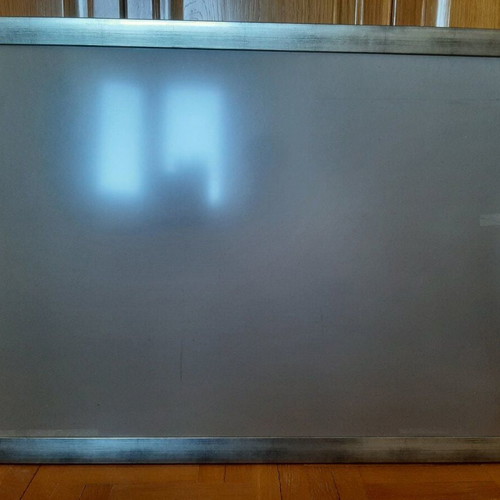 Large wooden wall frame new silver with anthracite grain