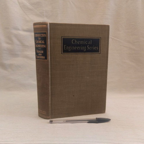 Introduction To Chemical Engineering used book 1955