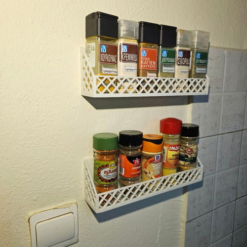 Wall-mounted spice rack new, minimal design